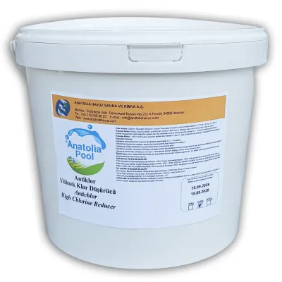 Antiklor Yüksek Klor Düşürücü Toz 20 Kg Anatolia Pool (Antichlor)