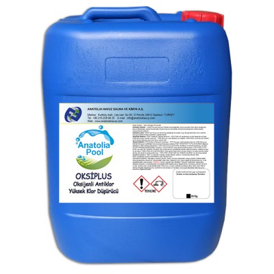 Oksiplus Yüksek Klor Düşürücü Antiklor 25 Kg Anatolia Pool (Antichlor)