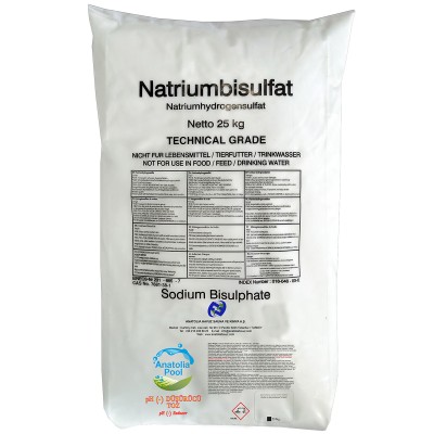 pH (-) Düşürücü Toz 25 Kg PP Torba Anatolia Pool (pH - Reducer)